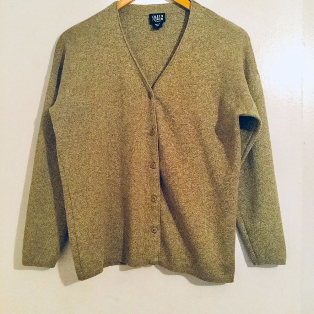 Eileen Fisher | Petite PP Button Up Sweater - Picture 1 of 3